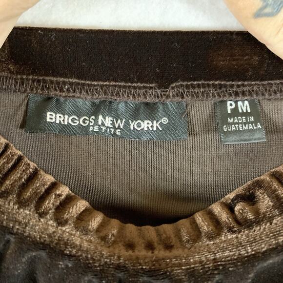 VTG Women Velvet Maxi Skirt Sz M Petite Chocolate Brown Fairy Grunge Witchy Boho - Picture 8 of 12